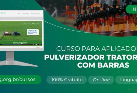 Sindiveg lança módulo de treinamento gratuito sobre pulverizadores tratorizados com barras